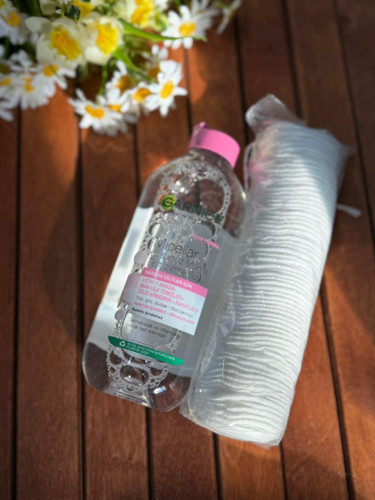 میسلار صورتی گارنیر با پد